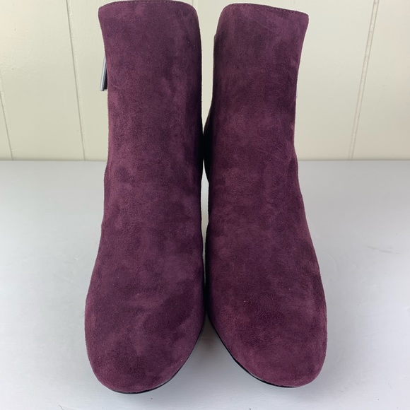 1. STATE Jacend Zip Bootie Suede Oxblood/Burgundy - Picture 2 of 6
